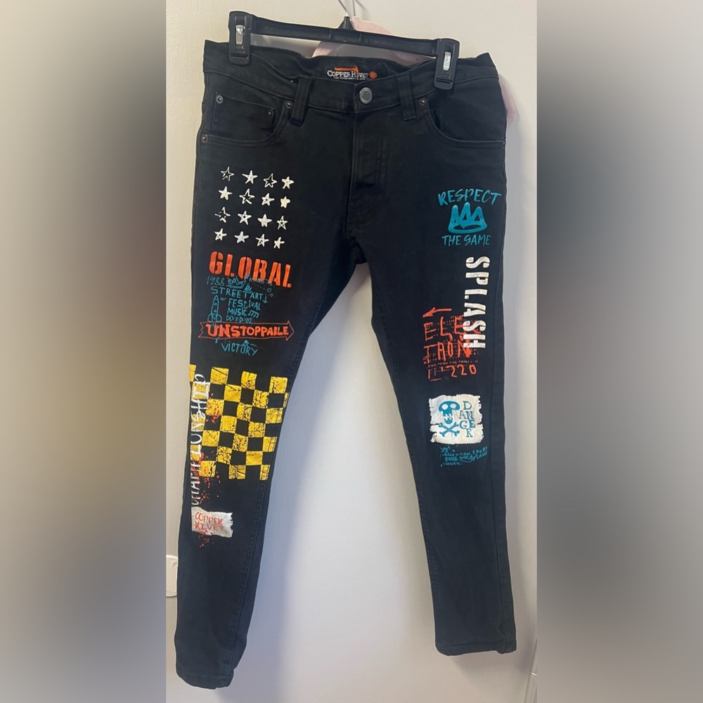 Copper rivet jeans